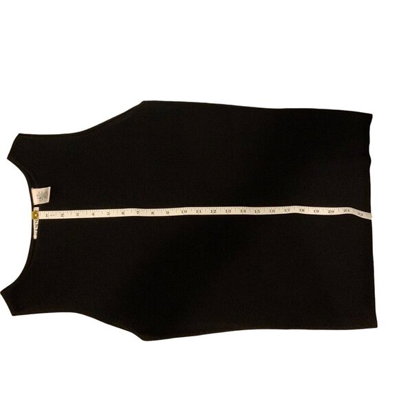 Hannah Career Women's size large classic black sleeveless top - Picture 5 of 8